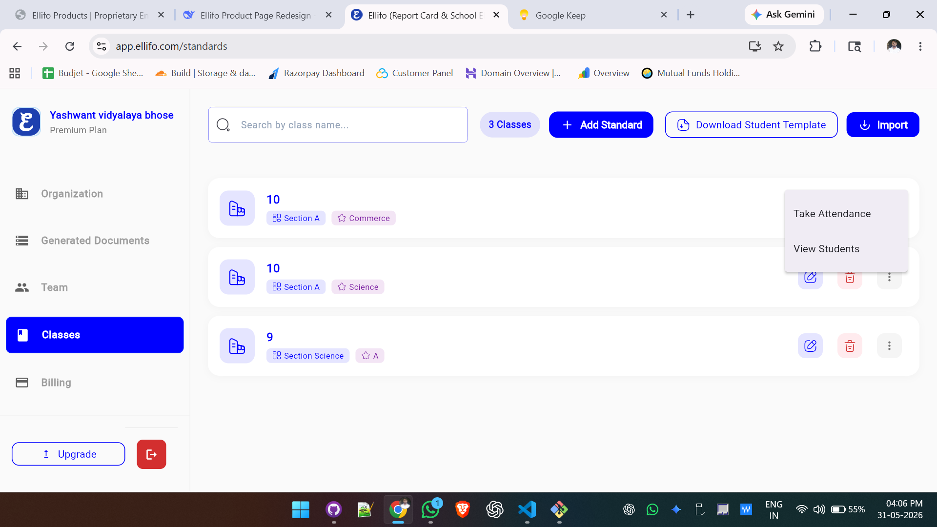 Teacher Dashboard