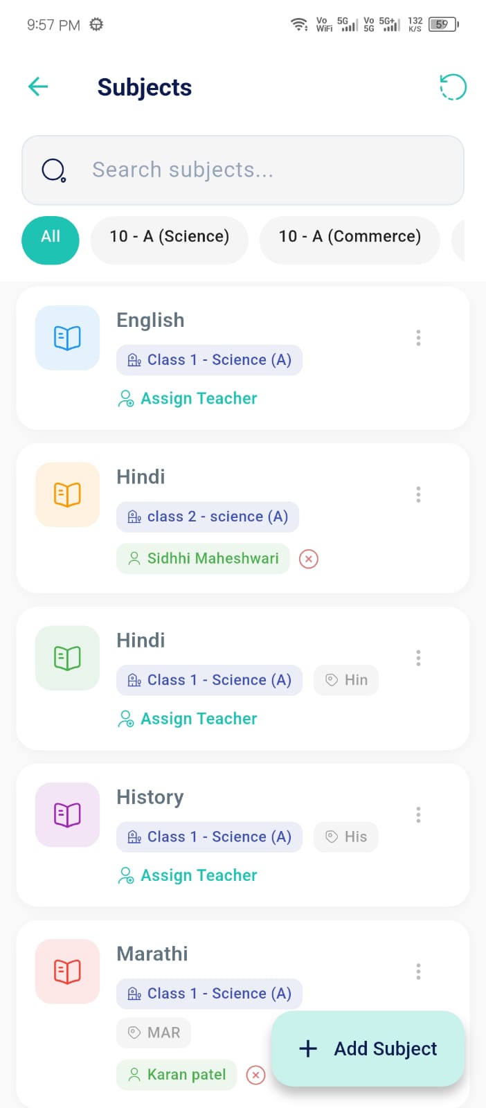 Subject Config