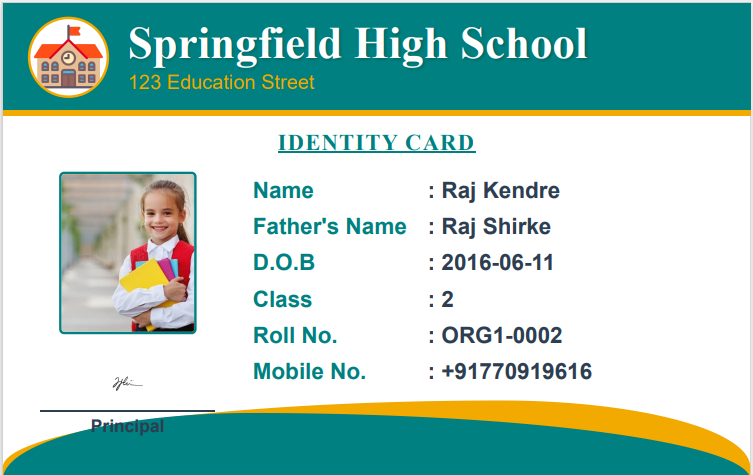 Identity Card Template